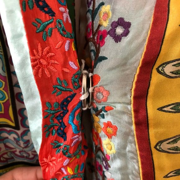 💃🏻SOLD💃🏻Johnny Was Limited Ed Silk Long Kimono - Picture 6 of 7